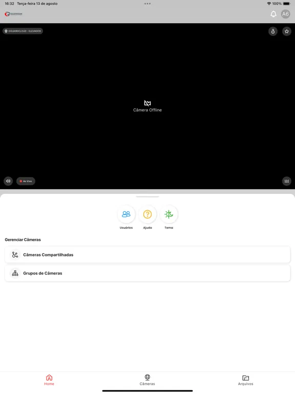 Tangkapan skrin GUARDIAN MONIT AO VIVO iPad 