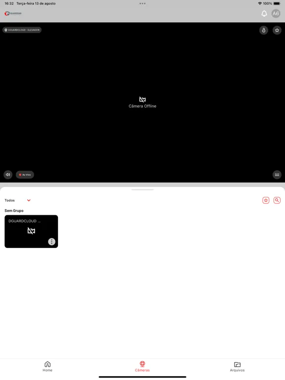 Tangkapan skrin GUARDIAN MONIT AO VIVO iPad 
