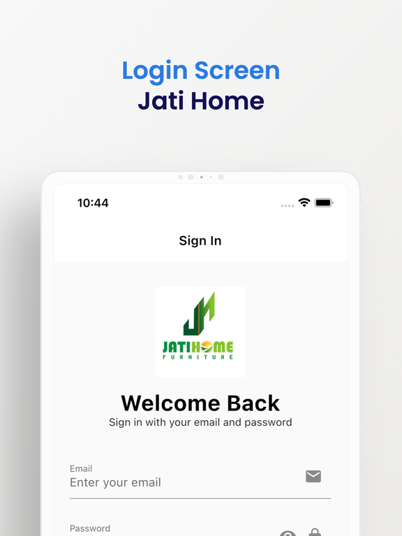 ภาพหน้าจอของ Jati Home iPad 