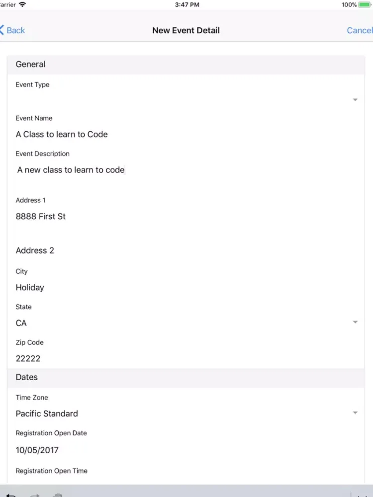 Capturas de tela do Smart Admin V2 iPad 