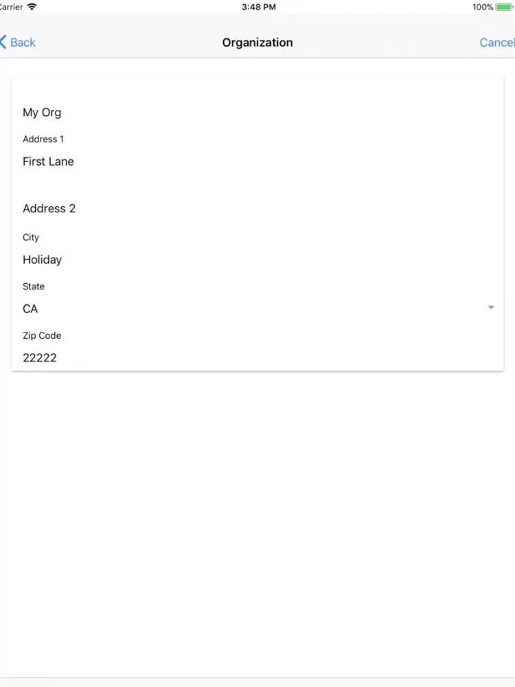 Capturas de tela do Smart Admin V2 iPad 