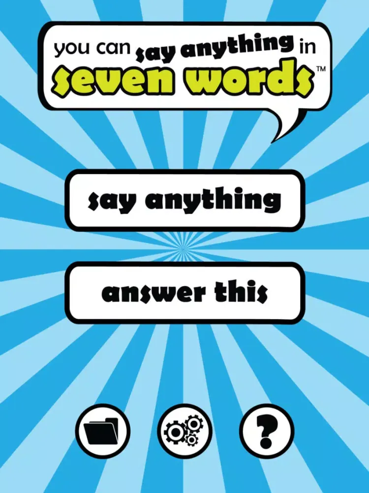 Tangkapan layar Seven Words iPad 