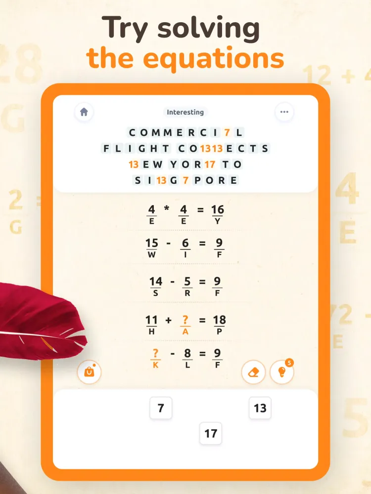 Letter Math－Cross Logic Puzzle Screenshots