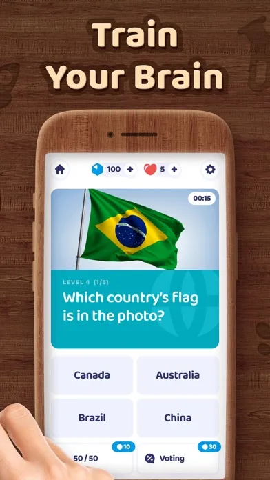 Ảnh chụp màn hình của Brain Blitz Trivia－Quest Test