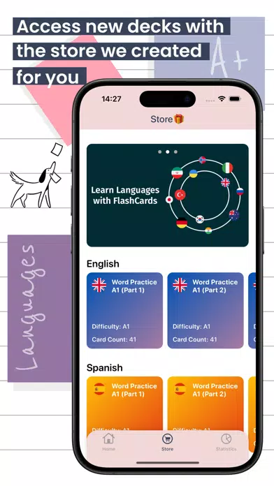 Ảnh chụp màn hình của Flashcards: Quiz & Notes