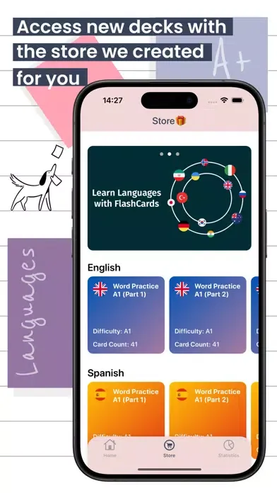 Captures d'écran de Flashcards: Quiz & Notes