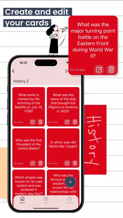 Ảnh chụp màn hình của Flashcards: Quiz & Notes