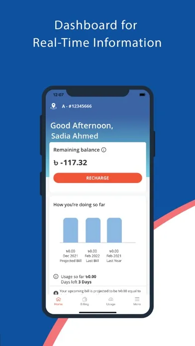 Ảnh chụp màn hình của DPDC AMI Customer Service App