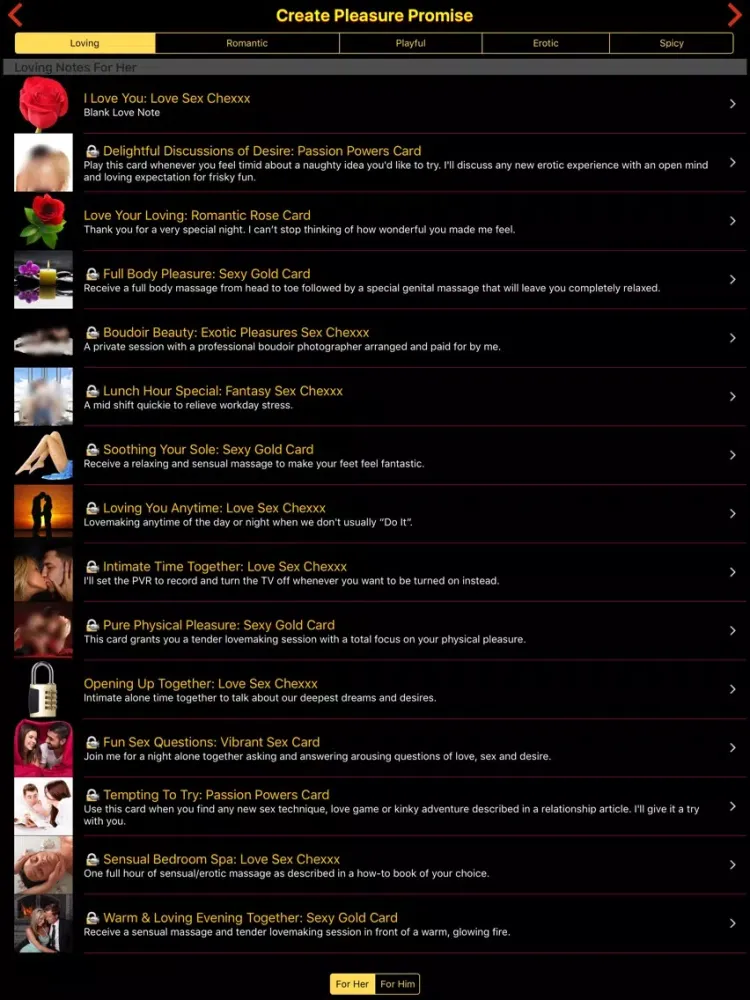 Capturas de pantalla de Pleasure Promise Notes iPad 