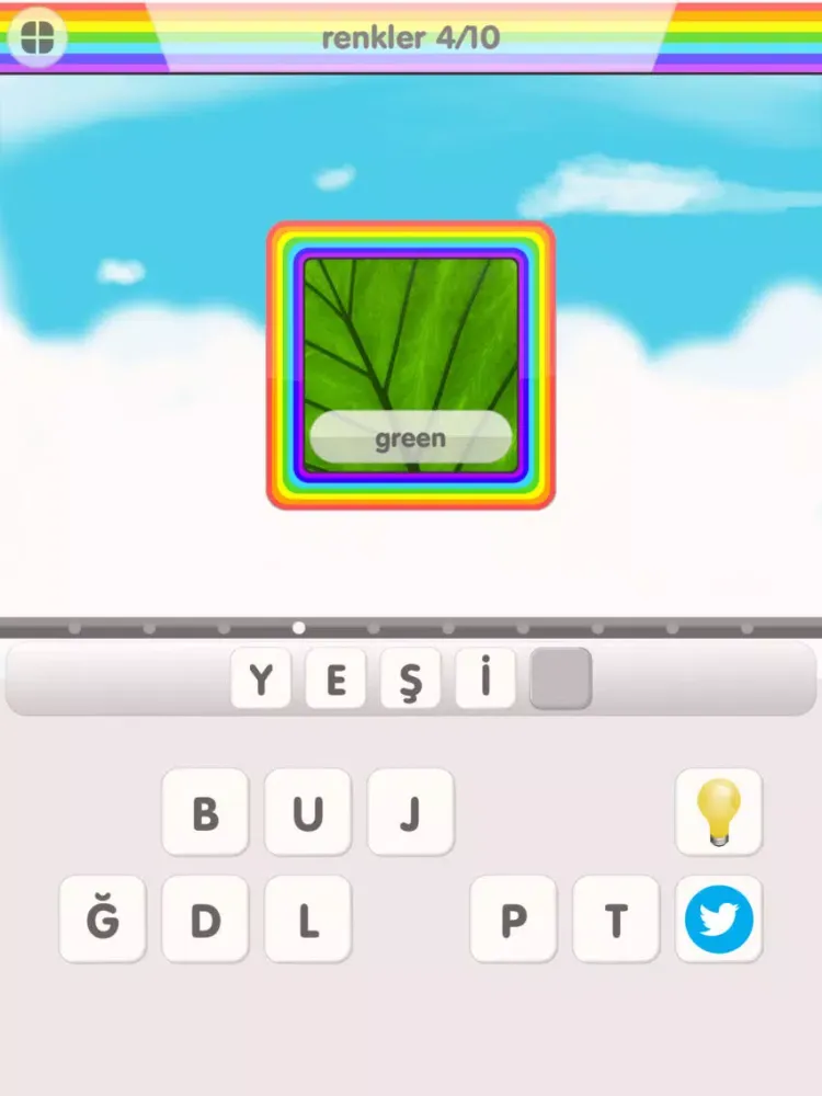 Captures d'écran de Rainbow Turkish Vocabulary Game iPad 