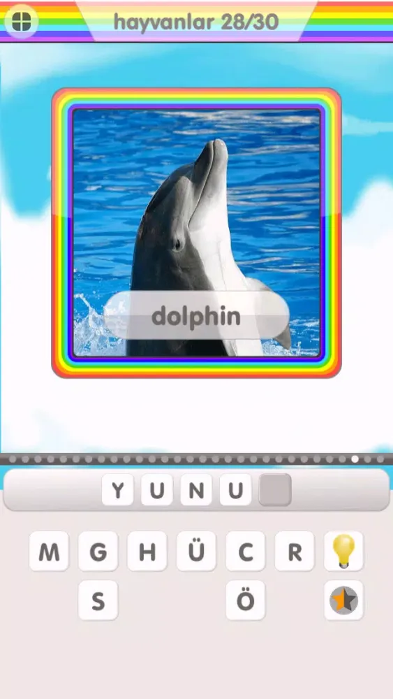 Captures d'écran de Rainbow Turkish Vocabulary Game