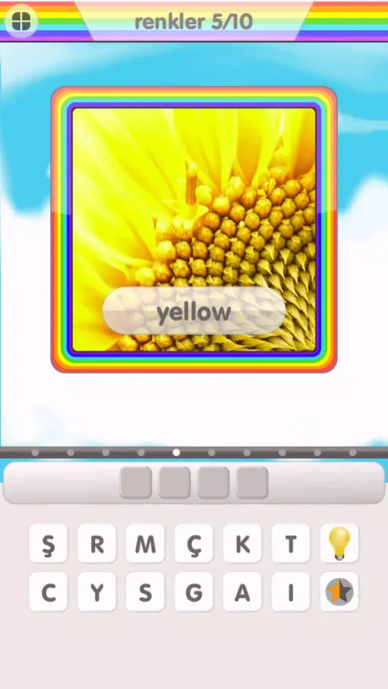 Captures d'écran de Rainbow Turkish Vocabulary Game