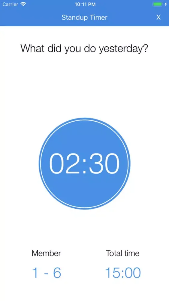 Captures d'écran de Standup Timer - Scrum Stand-up