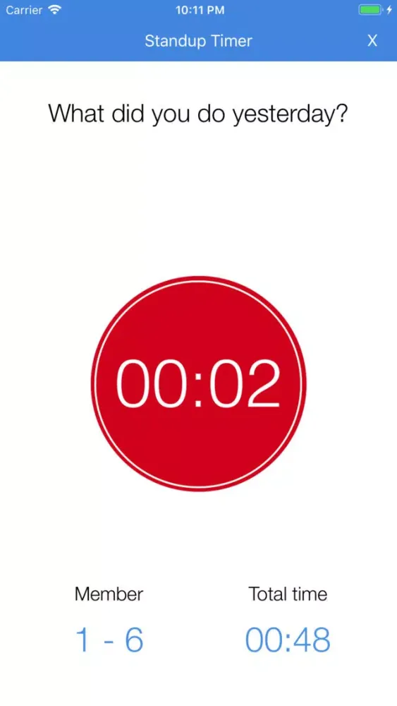 Captures d'écran de Standup Timer - Scrum Stand-up