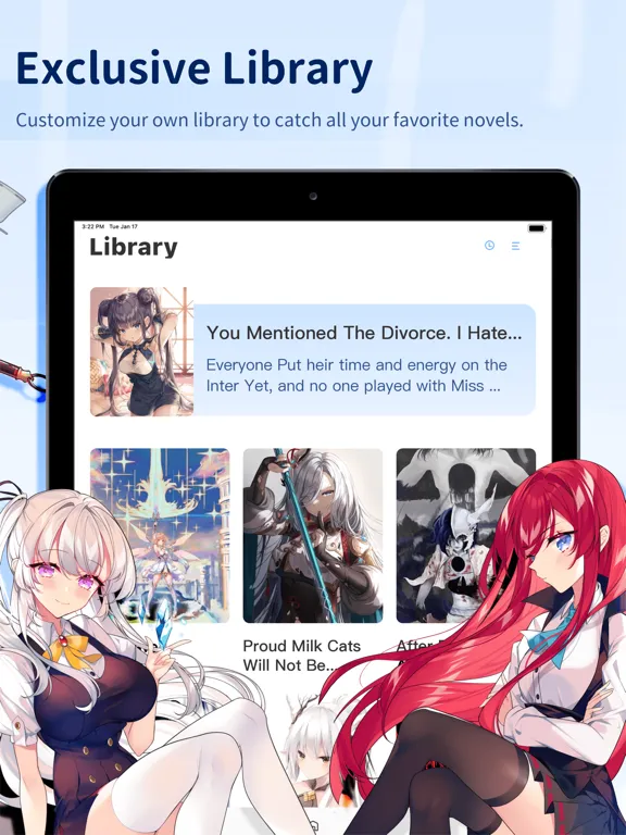 Super Fantasy - light novel iPad  Screenshots