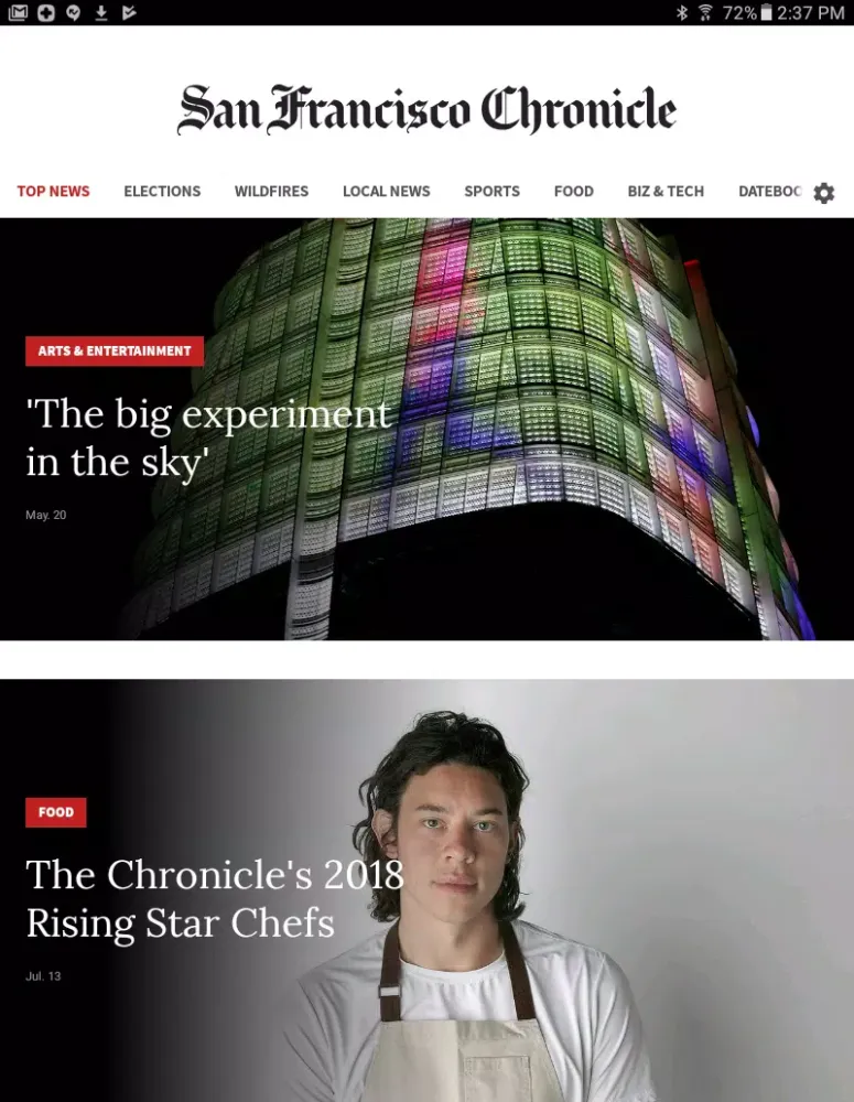 Скриншоты San Francisco Chronicle News