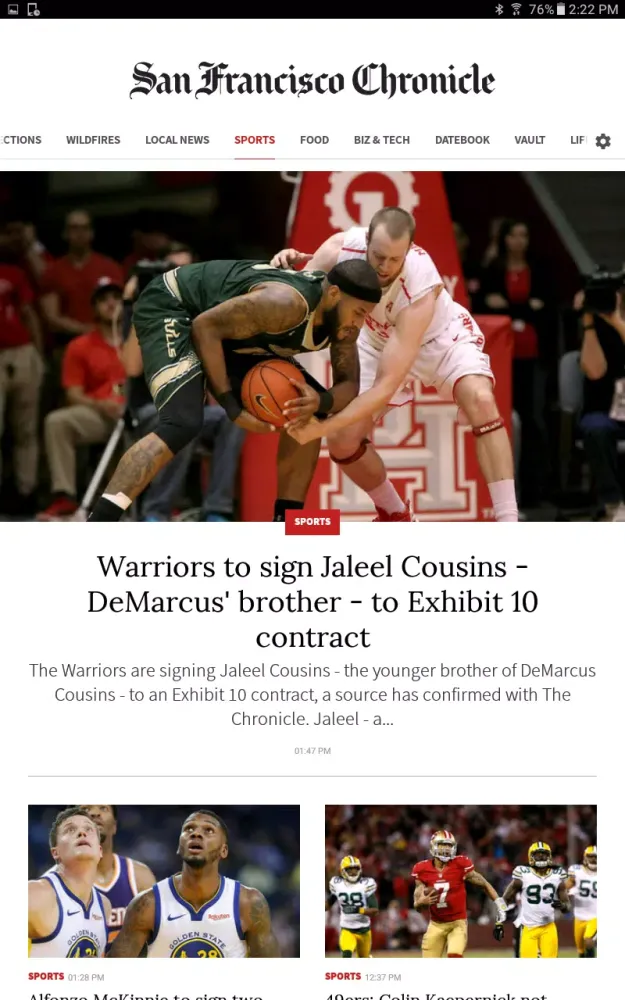 Скриншоты San Francisco Chronicle News