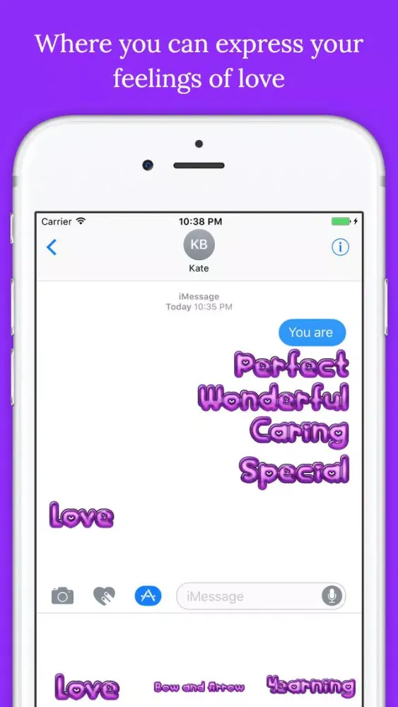 Zrzuty ekranu Cupid Word Stickers