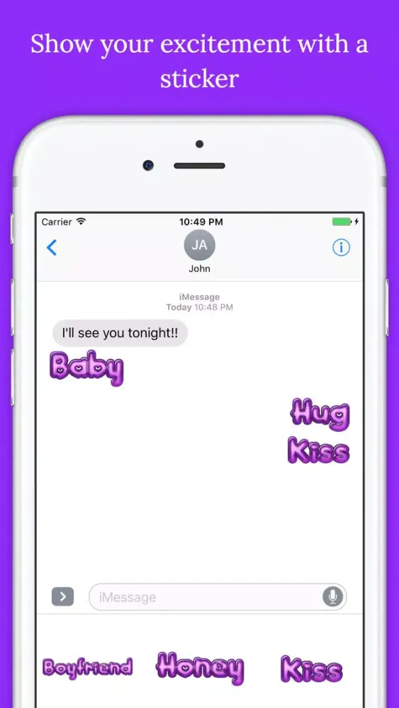 Zrzuty ekranu Cupid Word Stickers