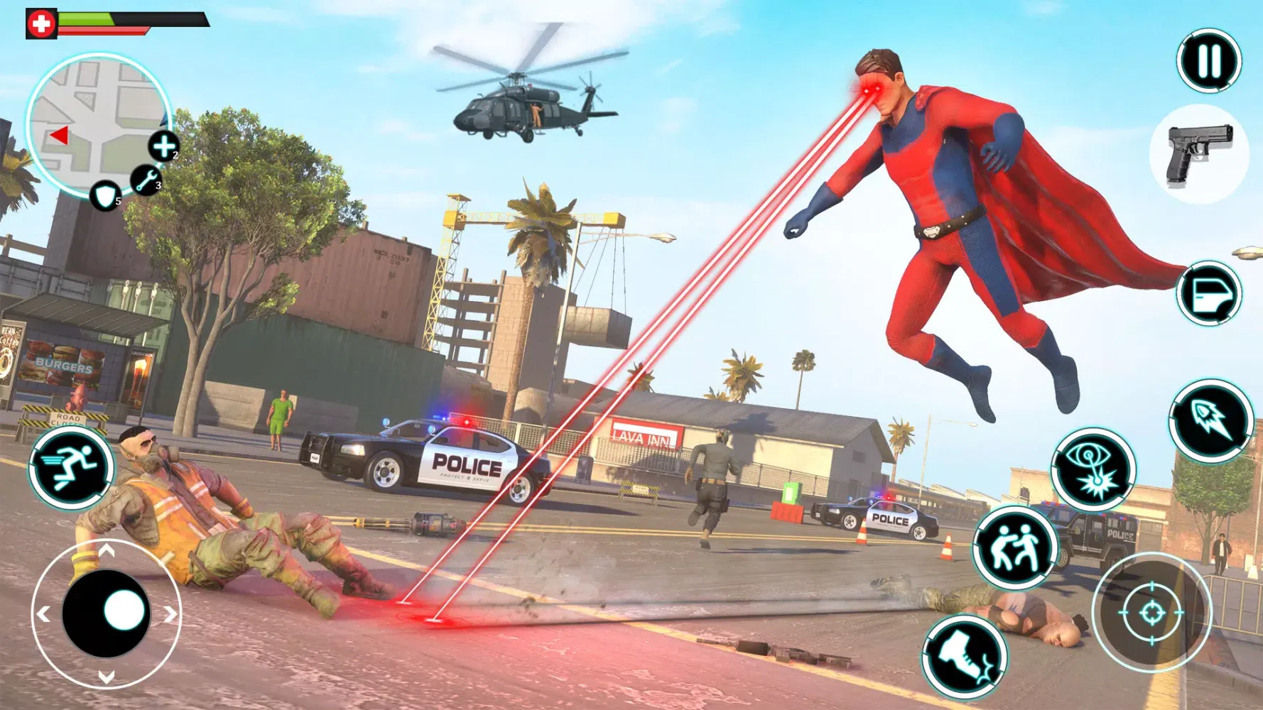 Flying Superhero Crime Battle Ekran Görüntüleri