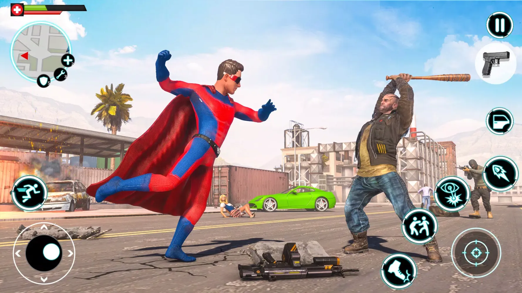 Flying Superhero Crime Battle Ekran Görüntüleri