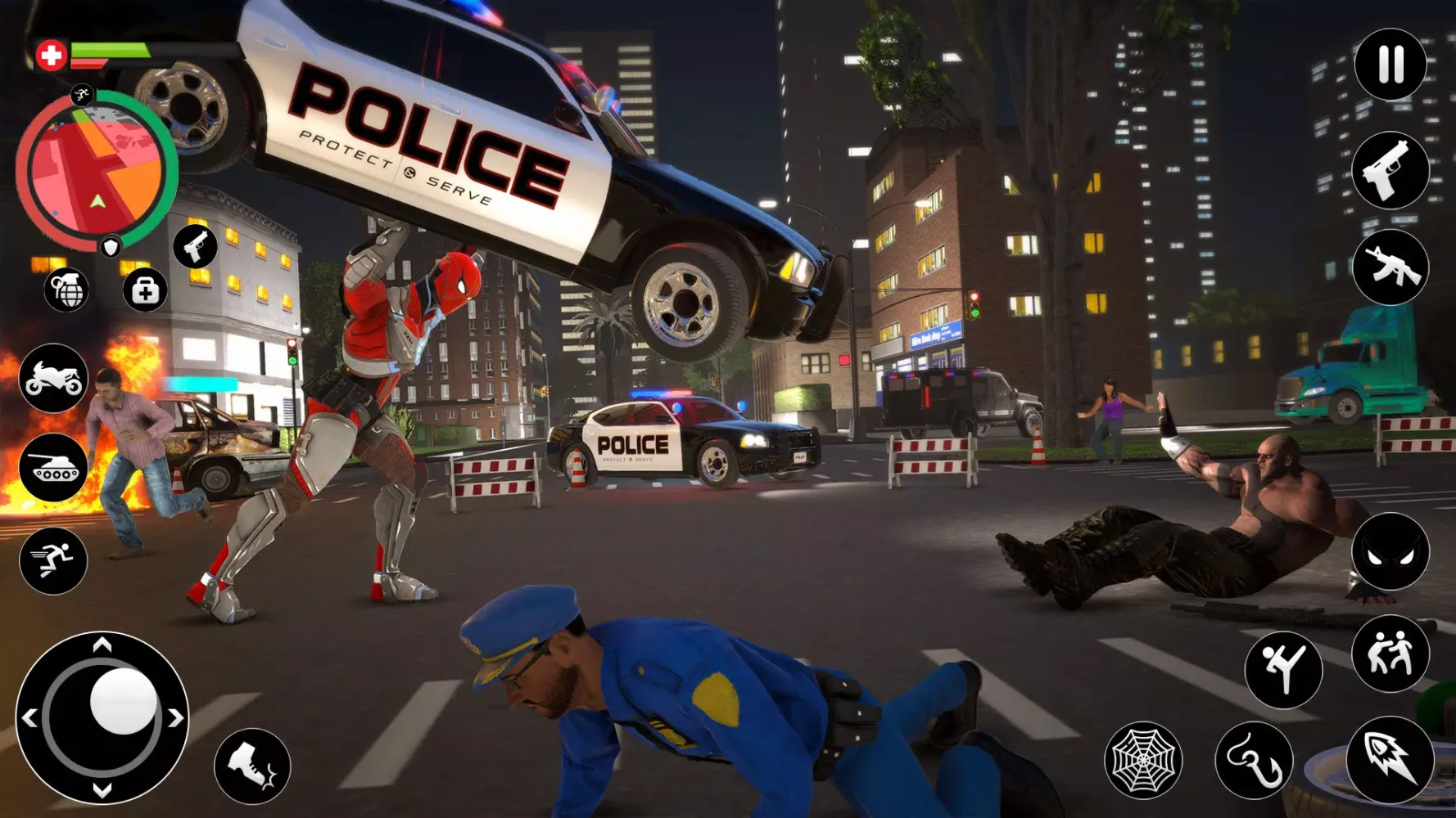 Rope Robot Hero Crime Fighter Screenshots