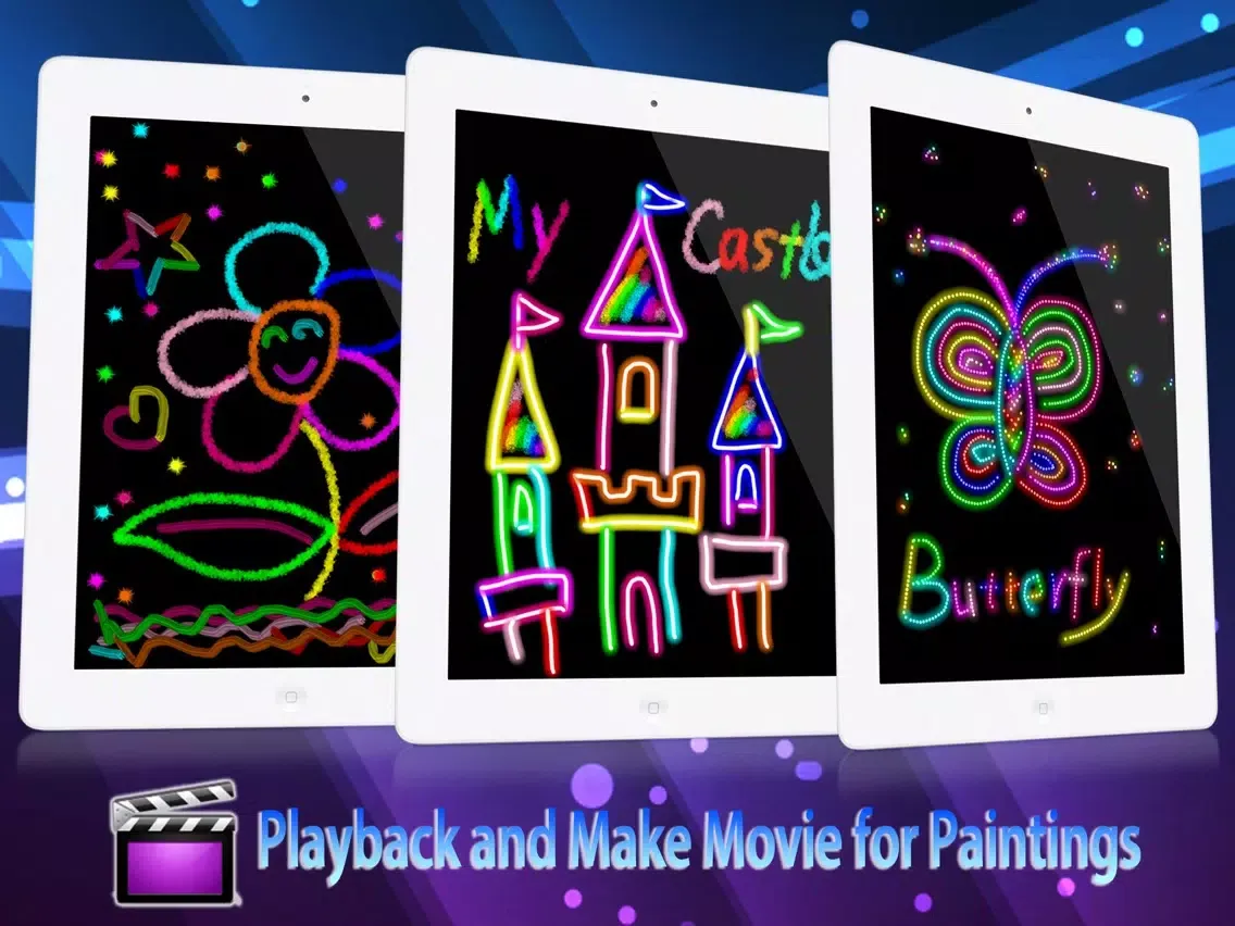 Kids Drawing HD - Free Kids Color Draw & Paint Games on Pictures iPad  Screenshots
