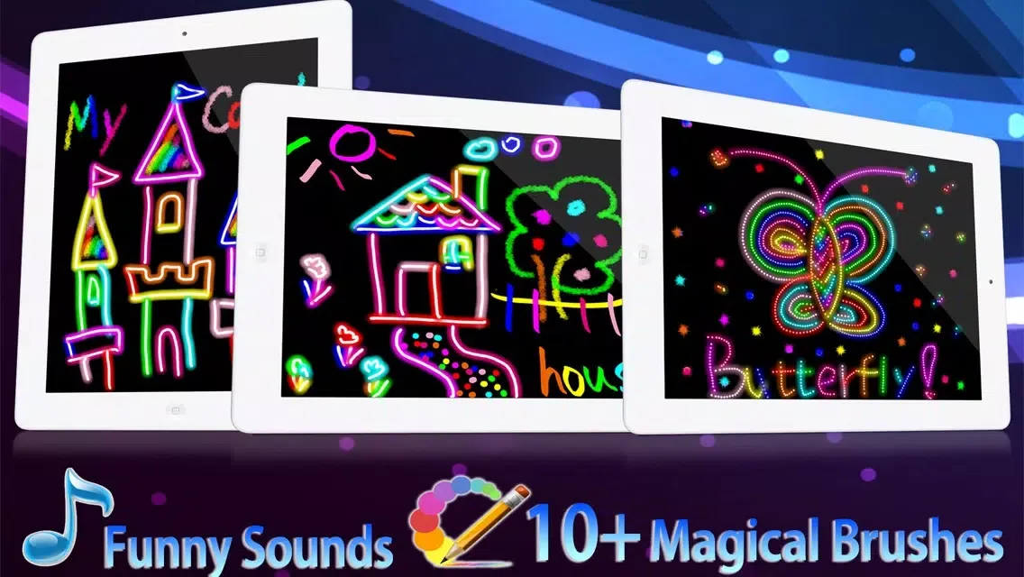 Kids Drawing HD - Free Kids Color Draw & Paint Games on Pictures Screenshots