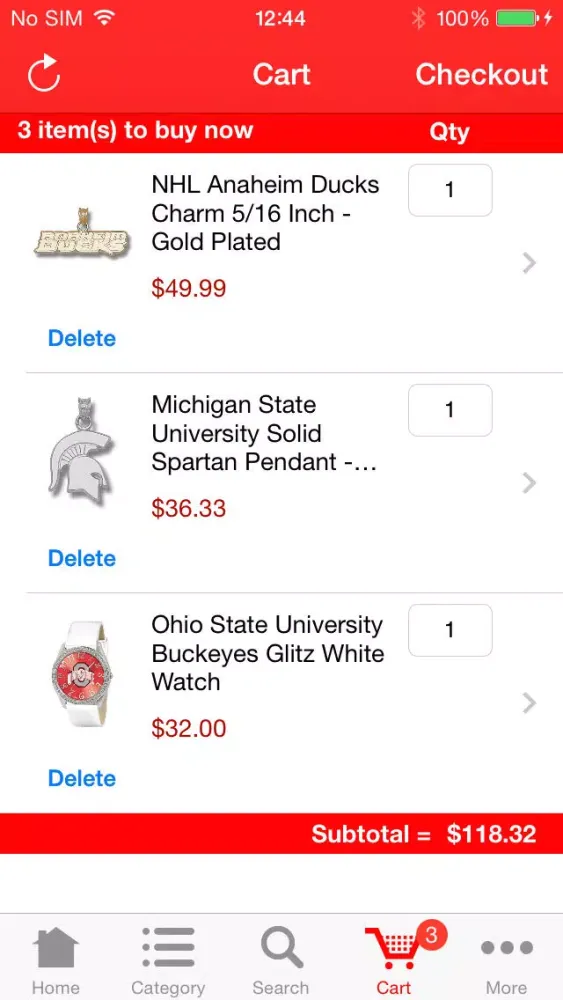 Capturas de pantalla de Sports Fan JewelrySports Fan Jewelry Online