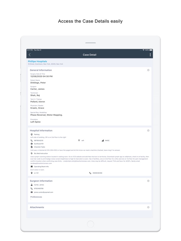 ZinniaX IONM iPad  স্ক্রিনশট