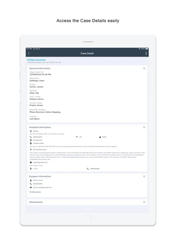 Tangkapan layar ZinniaX IONM iPad 