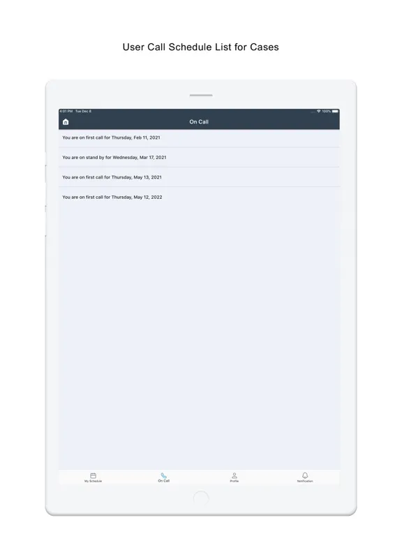 Tangkapan layar ZinniaX IONM iPad 