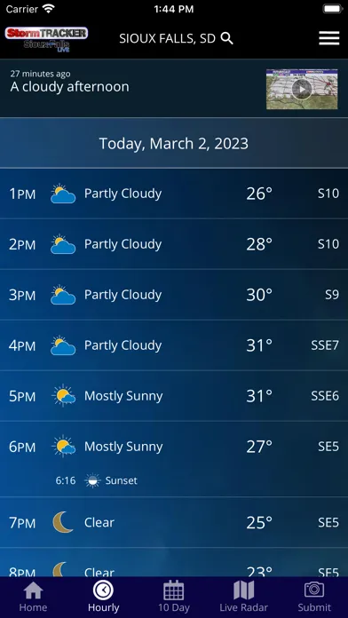 Sioux Falls Live StormTRACKER Ekran Görüntüleri