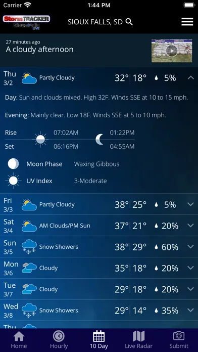 Sioux Falls Live StormTRACKER Ekran Görüntüleri