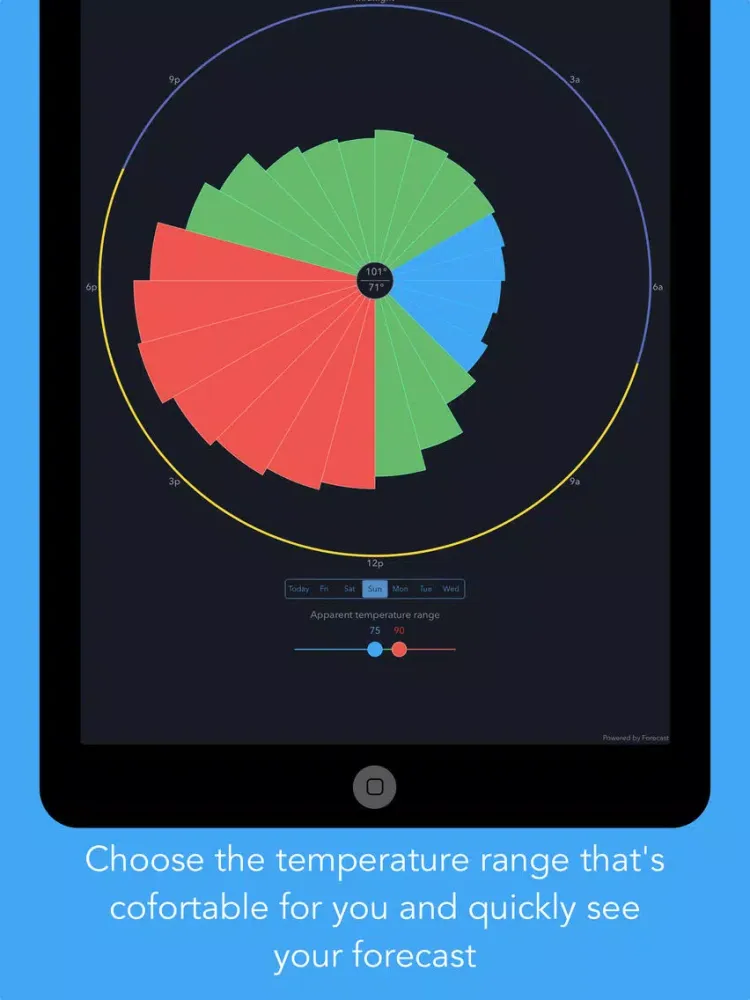 Ảnh chụp màn hình của Weather Time - See when the weather is right iPad 