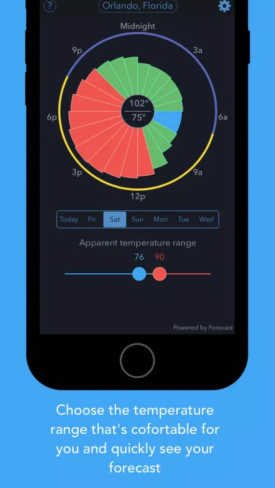 Ảnh chụp màn hình của Weather Time - See when the weather is right
