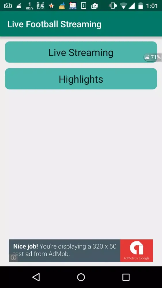 Ảnh chụp màn hình của Live Football Streaming