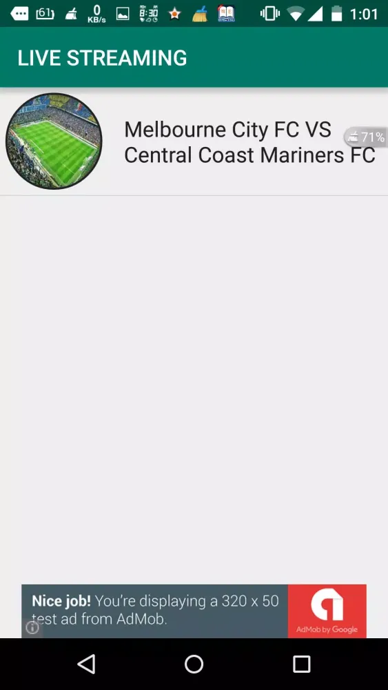 Ảnh chụp màn hình của Live Football Streaming