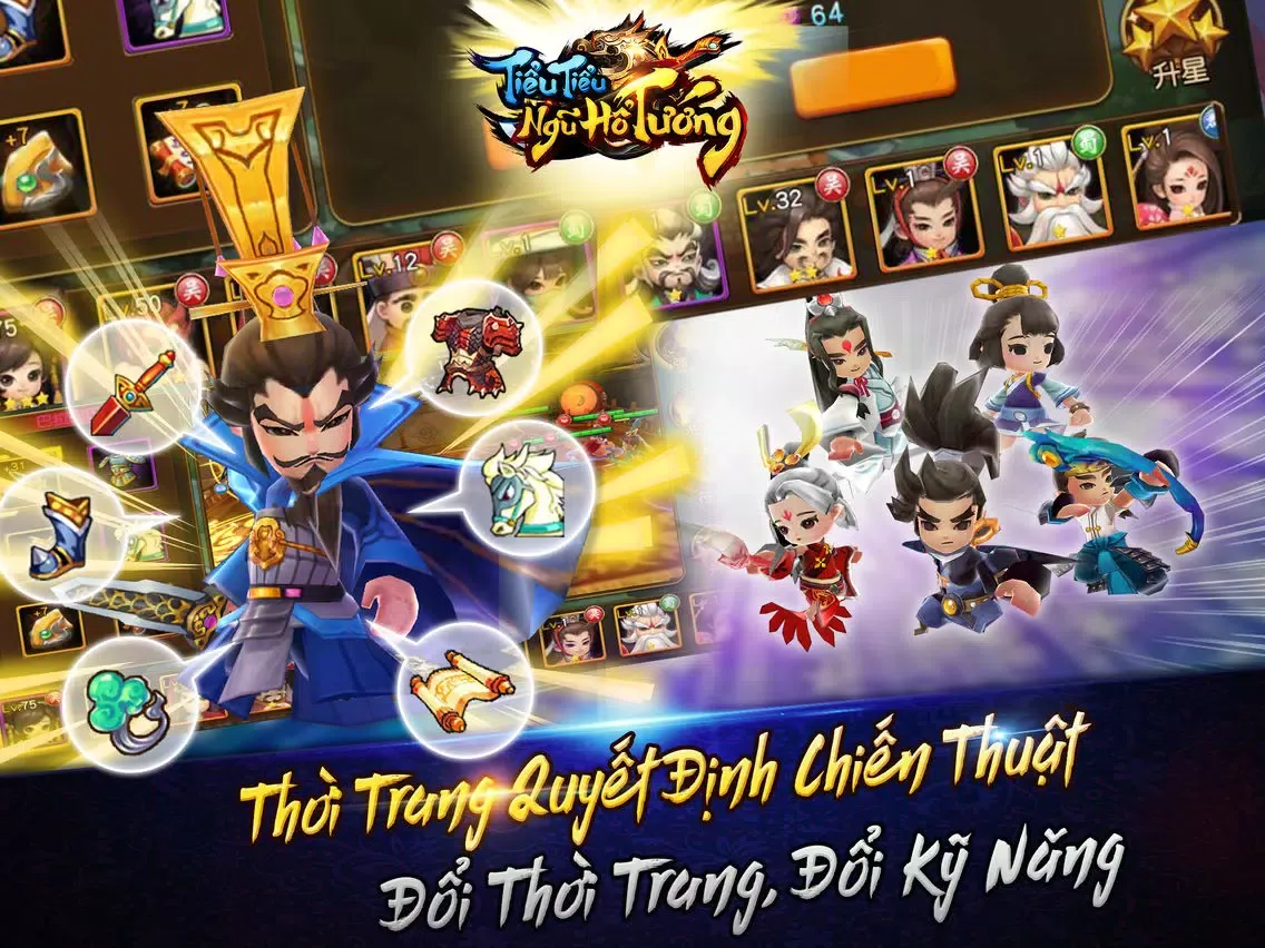 Captures d'écran de Tiểu Tiểu Ngũ Hổ Tướng iPad 
