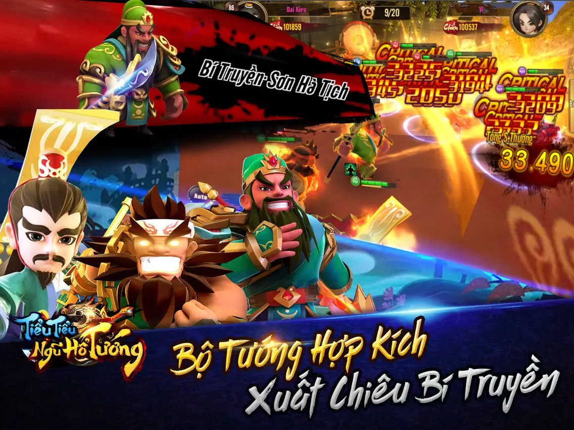 Captures d'écran de Tiểu Tiểu Ngũ Hổ Tướng iPad 