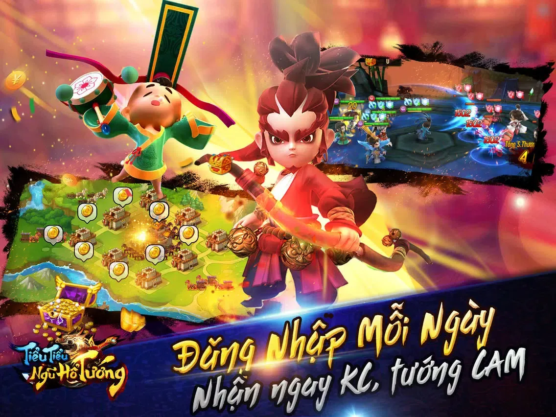 Captures d'écran de Tiểu Tiểu Ngũ Hổ Tướng iPad 