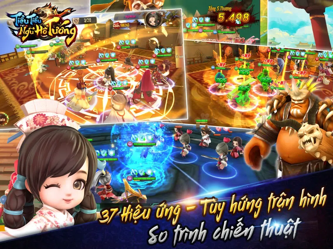 Captures d'écran de Tiểu Tiểu Ngũ Hổ Tướng iPad 