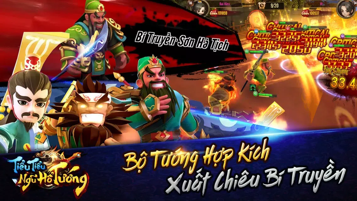 Captures d'écran de Tiểu Tiểu Ngũ Hổ Tướng