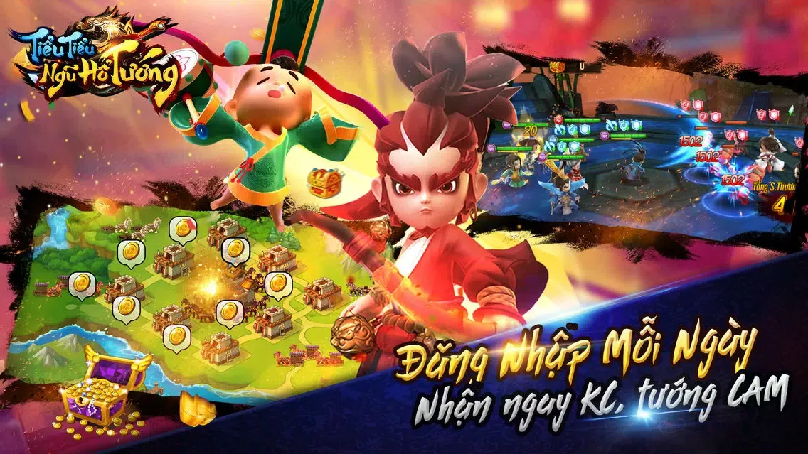Captures d'écran de Tiểu Tiểu Ngũ Hổ Tướng
