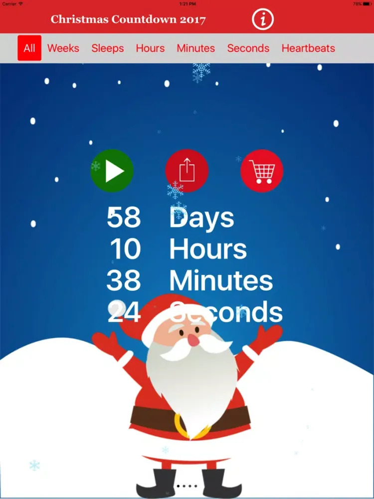 Christmas Countdown 2019 - iPad  Screenshots
