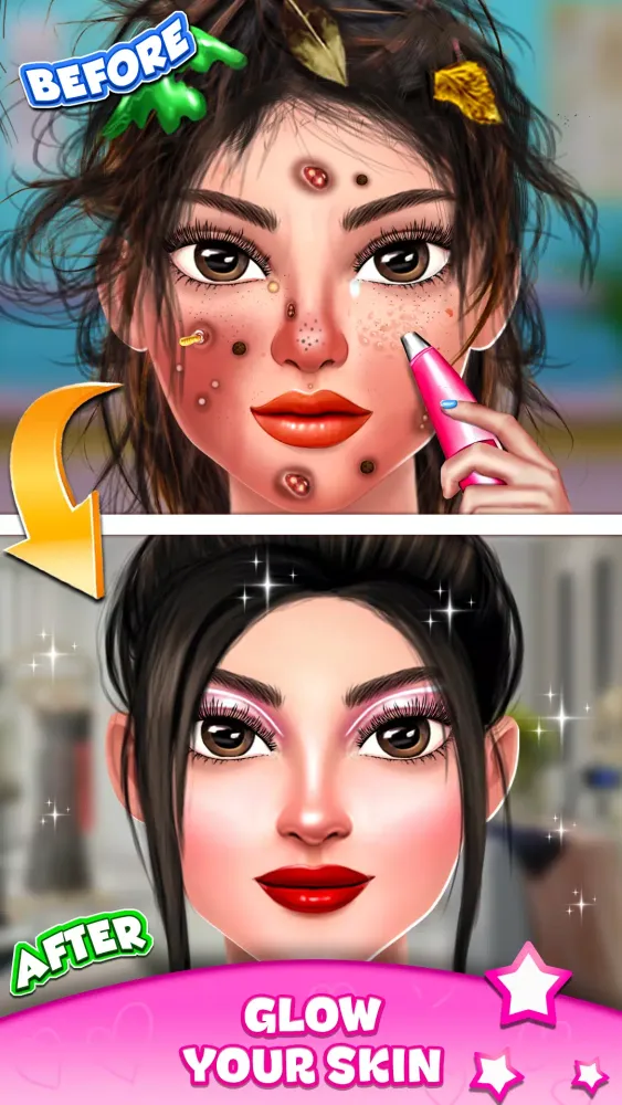 Capturas de tela do ASMR Makeover Surgery Games