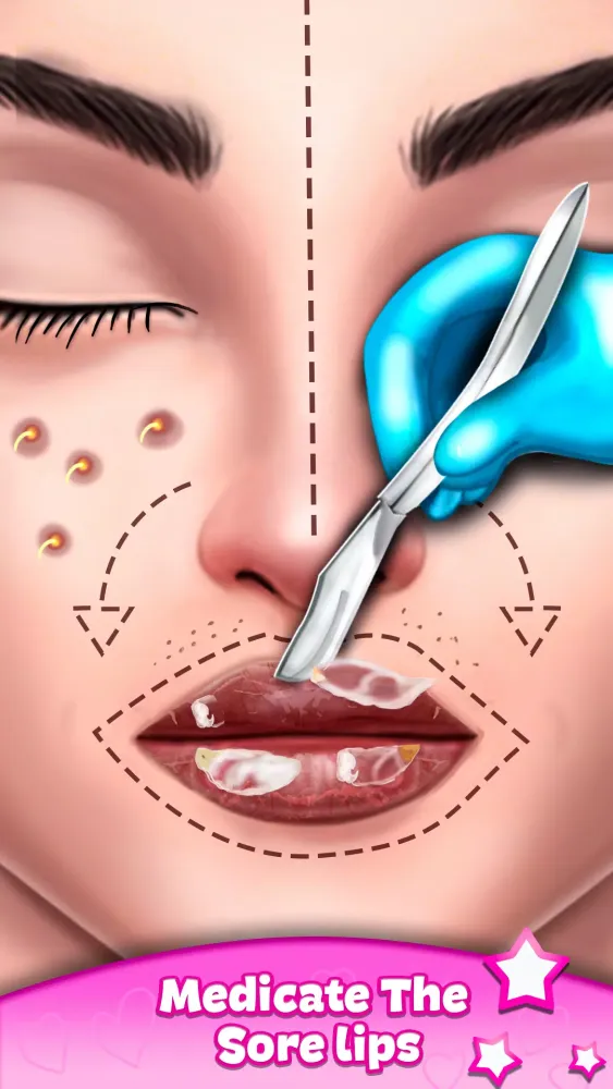 Capturas de tela do ASMR Makeover Surgery Games