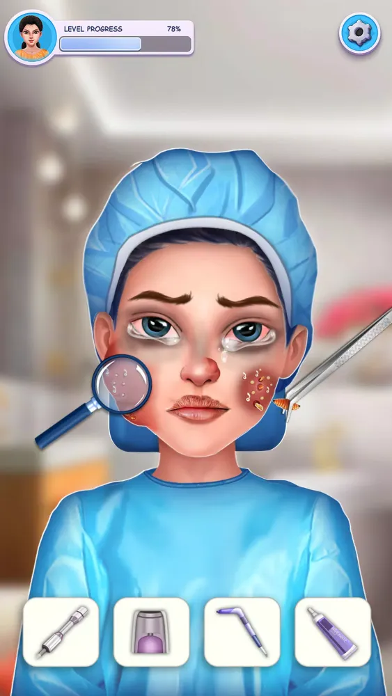 Capturas de tela do ASMR Makeover Surgery Games