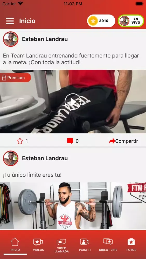 Captures d'écran de Esteban Landrau FTM FITNESS
