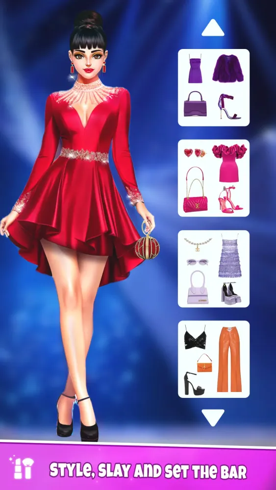 Tangkapan layar Fashion Dress Up, Makeup Game
